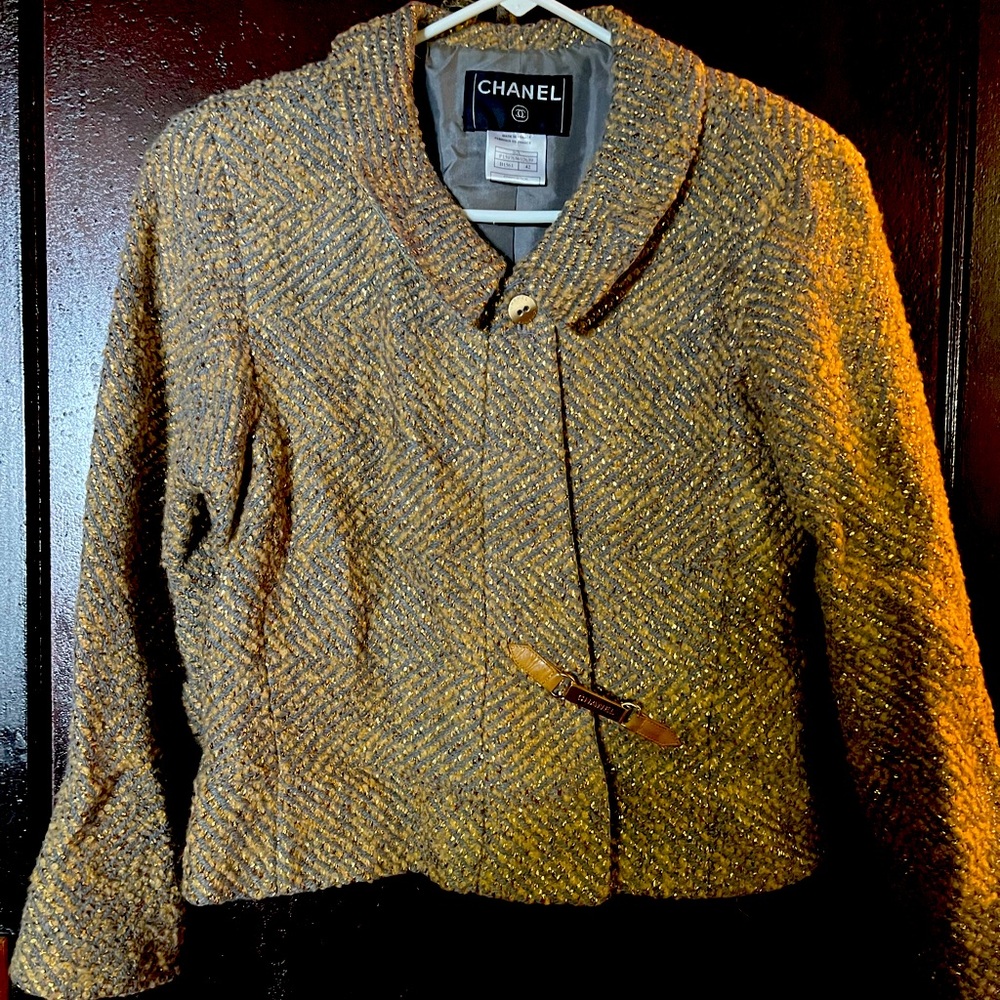 Chanel 00A edgy biker jacket